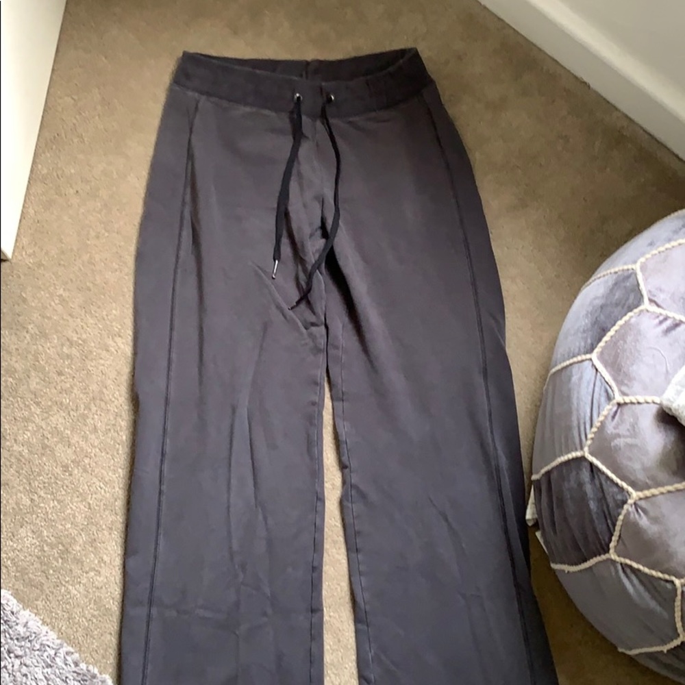 Gray sweatpants